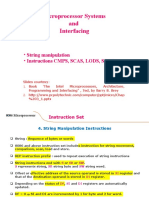 Microprocessor Systems and Interfacing: String Instructions CMPS, SCAS, LODS, STOS