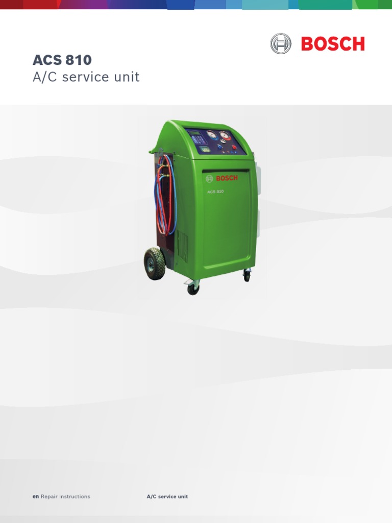 ACS 810 Refrigerant Replenishing Guide | PDF | Alternating Current ...