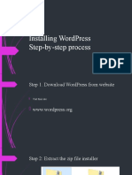 Installing Wordpress