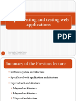 Lect 4 (Implementation and Testing Web Application)