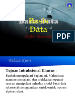 Basis Data Aljabar Relasi