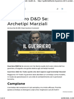 Guerriero D&D 5e - Archetipi Marziali - Quelli Che Il Bardo