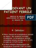 1 - Cat Devant Un Patient Febrile