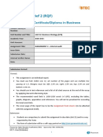 Assignment Brief 2 (RQF) : Higher National Certificate/Diploma in Business