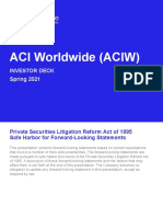 ACI Investor Deck - Spring 2021