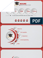 Resume PowerPoint Presentation For Students