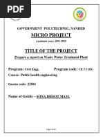 EDP Microproject Topics List | PDF