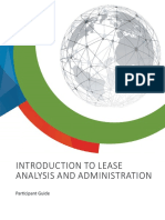 Introduction To Lease Analysis and Administration: Participant Guide