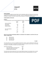 Examiner's Report: F3 Financial Accounting December 2010