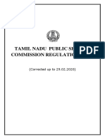 Tamil Nadu Public Service Commission Regulations, 1954: (Corrected Up To 29.02.2020)