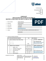 LOE Application' Mate and Master Combined For Vessel More Than 3000GT UV' A1MC