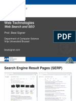 Web Search and SEO - Lecture 10 - Web Technologies (1019888BNR)