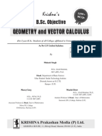 Krishnas - BSc. Obj. Geometry Vector Calculus, Edition-1 by