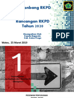 PAPARAN Ka Bappeda - Rancangan RKPD 2020