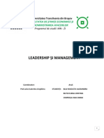 Leadership Si Management, Studiu de Caz