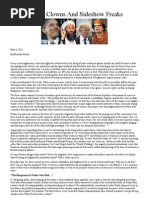 Circus Clowns and Sideshow Freaks