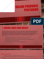 Modal Dalam Produksi Pertanian