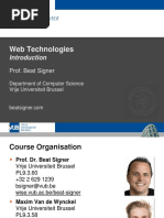 Introduction - Lecture 1 - Web Technologies (1019888BNR)