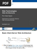 Web Architectures - Lecture 2 - Web Technologies (1019888BNR)