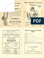 1932 Greene County First Sectional Basketball Program