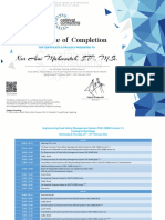 Certificate of Completion: Nur Aini Mahmudah, S.TP., M.SC