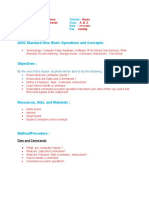 ACIC Standard One: Basic Operations and Concepts