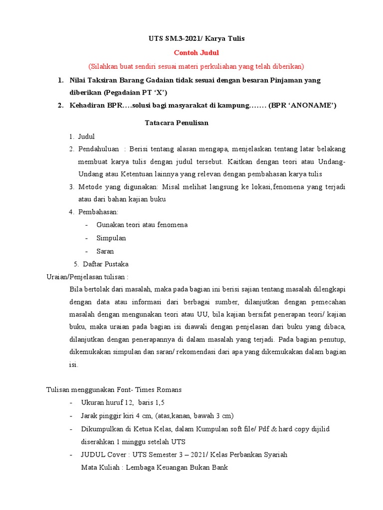 UTS Semester 32021 PDF