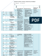 Edgetfeleg Secondary School Annual Lesson Plan Format