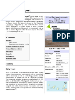 Lanzarote Airport: César Manrique-Lanzarote Airport GCRR) (Spanish: Aeropuerto de César Manrique-Lanzarote)