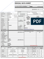 Personal Data Sheet