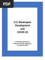 U.S. Bioweapon Development and COVID-19: A Timeline With Links To Primary and Other Resources