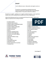 Student Stress Checklist