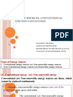 Energy Sources-Conventional and Non Convention
