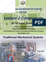 Refrigeration Equipment & Control ME535: Lecture 2-Compressors