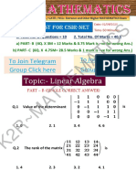 Linear Algebra TEST K2R. 