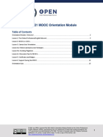 MOOC Orientation Module Downloadable Packet 2021 Professional Development For Teacher Trainers