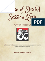 Curse of Strahd Session Zero Notes Player Handout