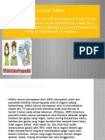 Efektifitas Terapi Uap Air Dan Minyak Kayu Putih Terhadap Bersihan Jalan Napas Pada Anak Usia Balita Pada Penderita Infeksi Saluran Pernapasan Atas