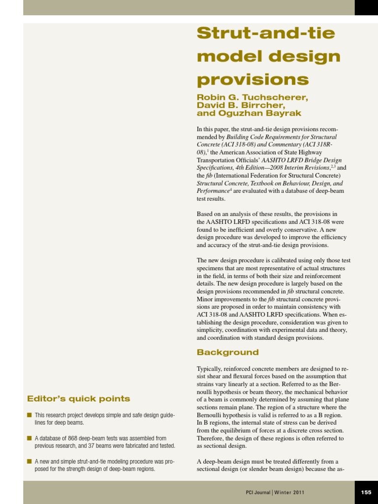 Strut-And-tie Model Design Provisions | PDF | Science & Mathematics