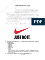 Nike Website Analysis