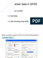 How To Enter Data in SPSS