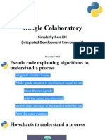T1 - Google IDE - Colaboratory