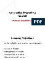 Obstructive Uropathy 2 Prostate: Dr. Fouzia Zeeshan Khan