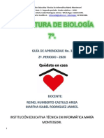 Guía de Aprendizaje 3 de Biología-Periodo 2-Grado 7