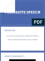 Persuasive Speech