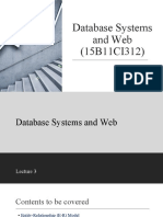 Database Systems and Web (15B11CI312)