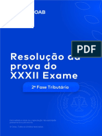 E-book Especial - Resolução da Prova do XXXII Exame Tributário