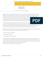 Tensile Test - Pengertian, Prosedur, Acceptance Criteria Dan Standard