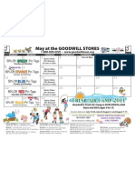 Goodwill's May Retail Calendar