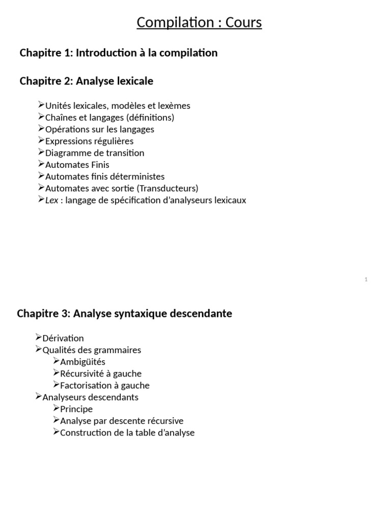 Analyse lexicale en compilation | PDF | Compilateur | Programme ...